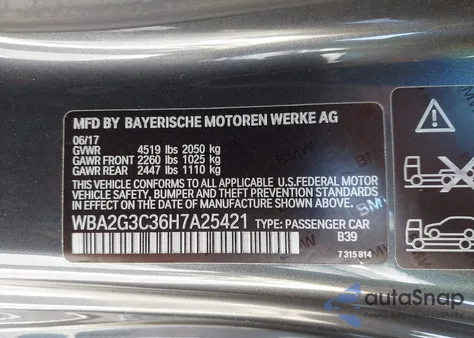 2017 BMW M240I xDrive z USA, uszkodzony, nr VIN WBA2G3C36H7A25421